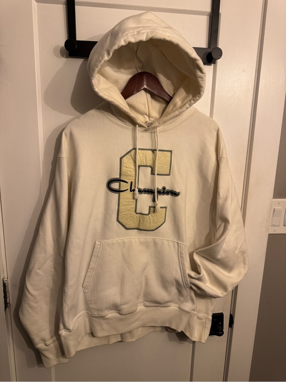 Vintage Champion Men's Reverse Weave Pullover Hoodie (XL)